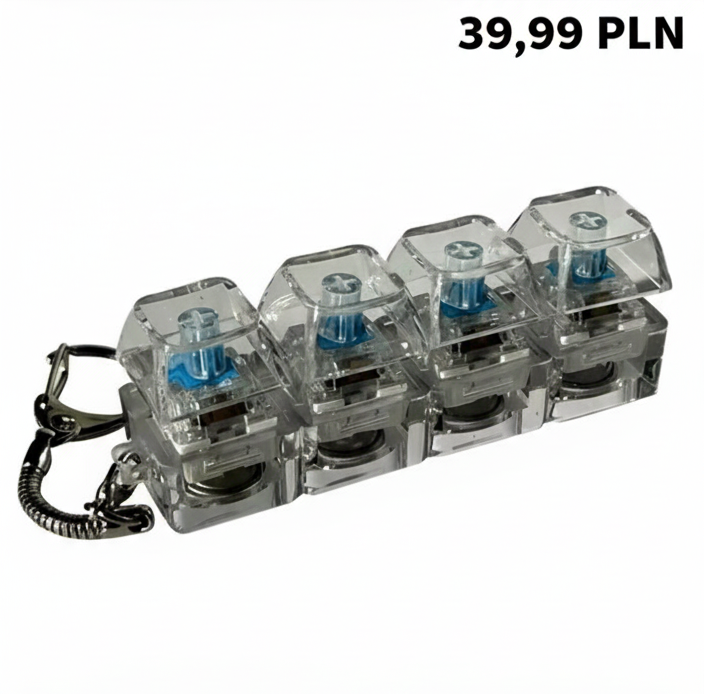 Klawiatura LED breloczek Fidget zabawka