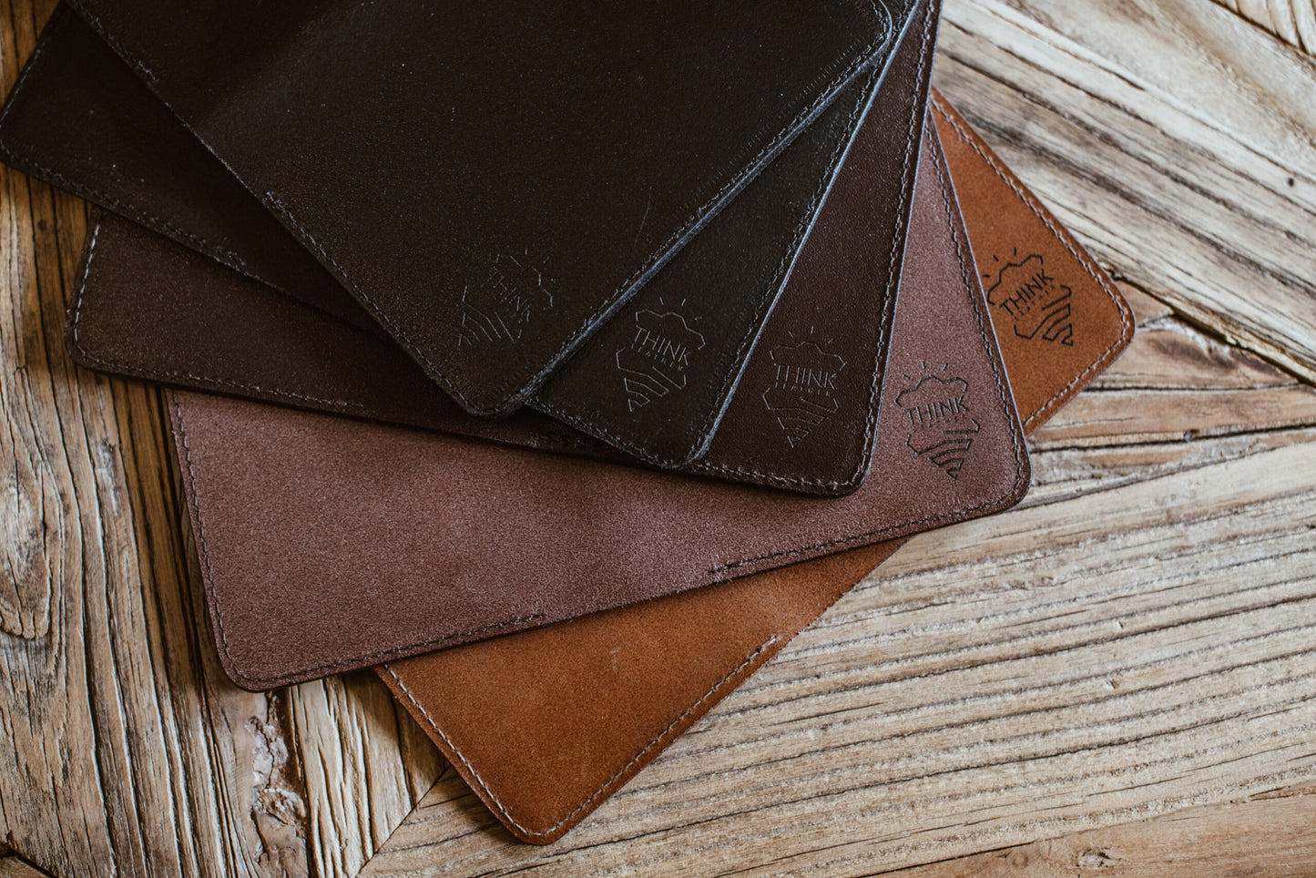 Leather Passport Wallet - Dark Brown