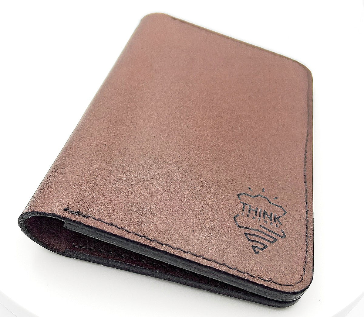 Leather Passport Wallet - Dark Brown
