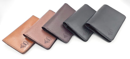 Leather Passport Wallet - Dark Brown